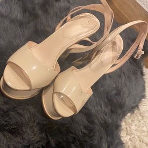 Nude Platform Sandal